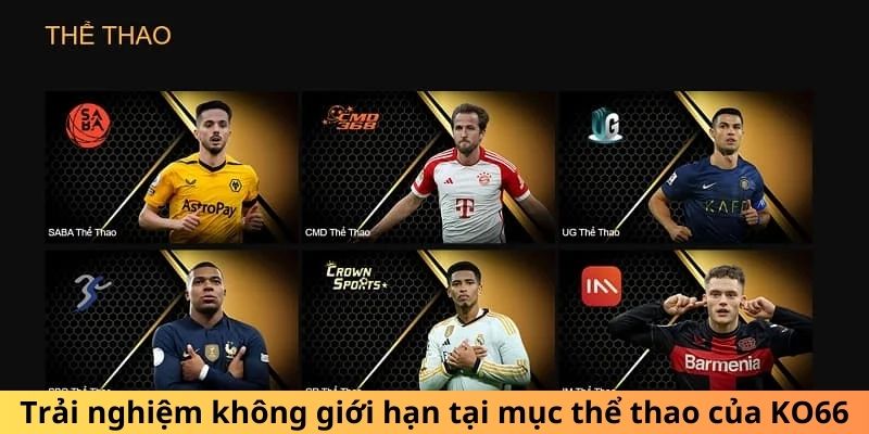 Trải nghiệm không giới hạn tại mục thể thao của KO66